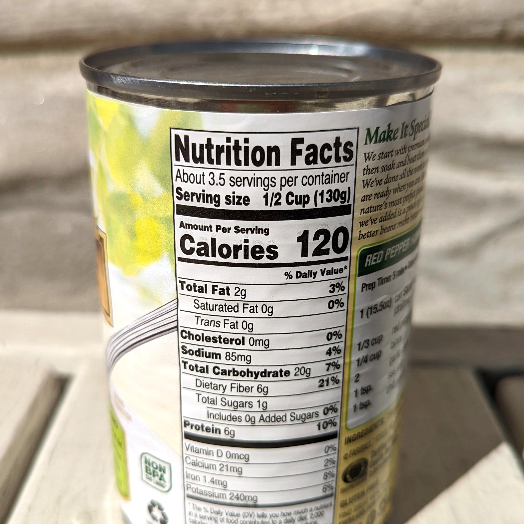 Nutrition Facts Label