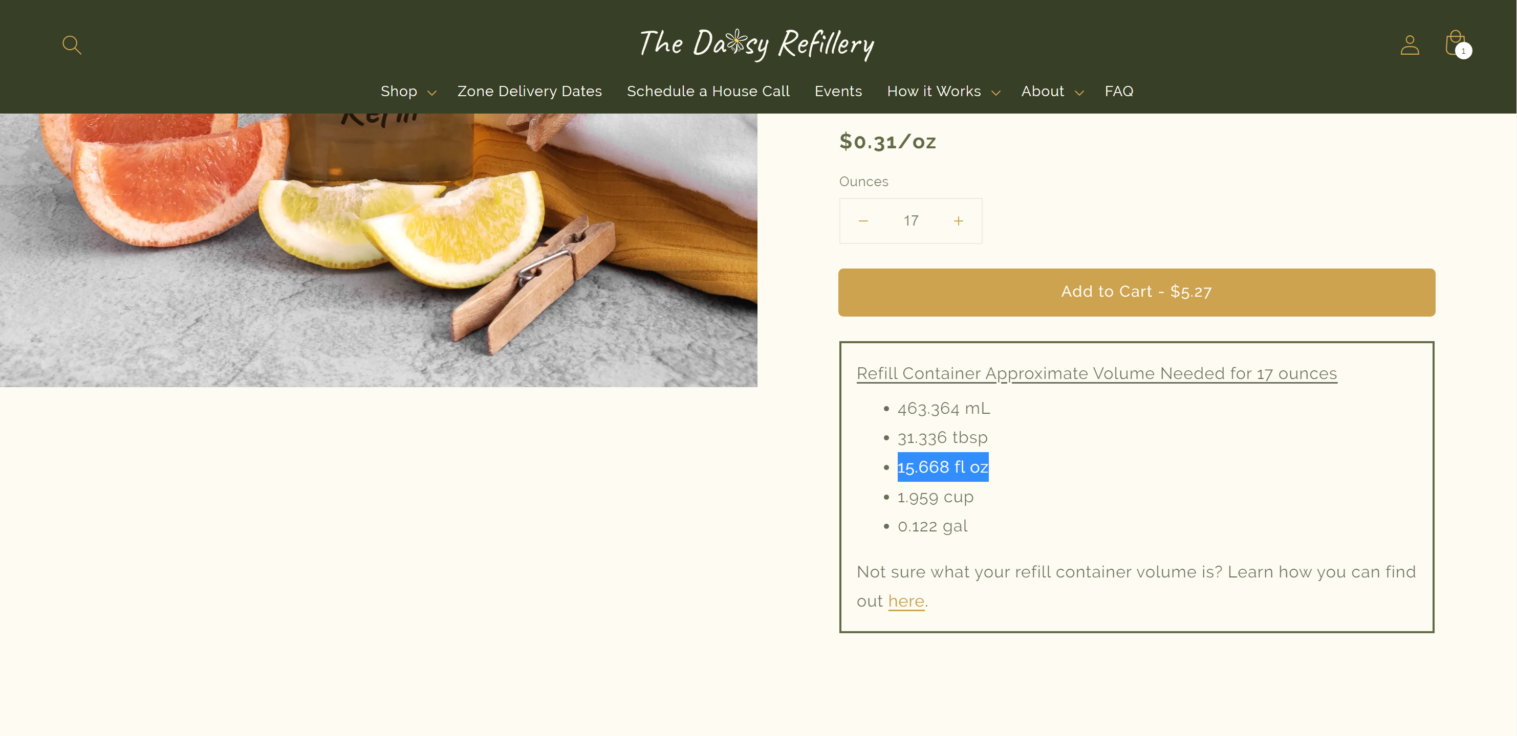 The Daisy Refillery Refill Volume Box
