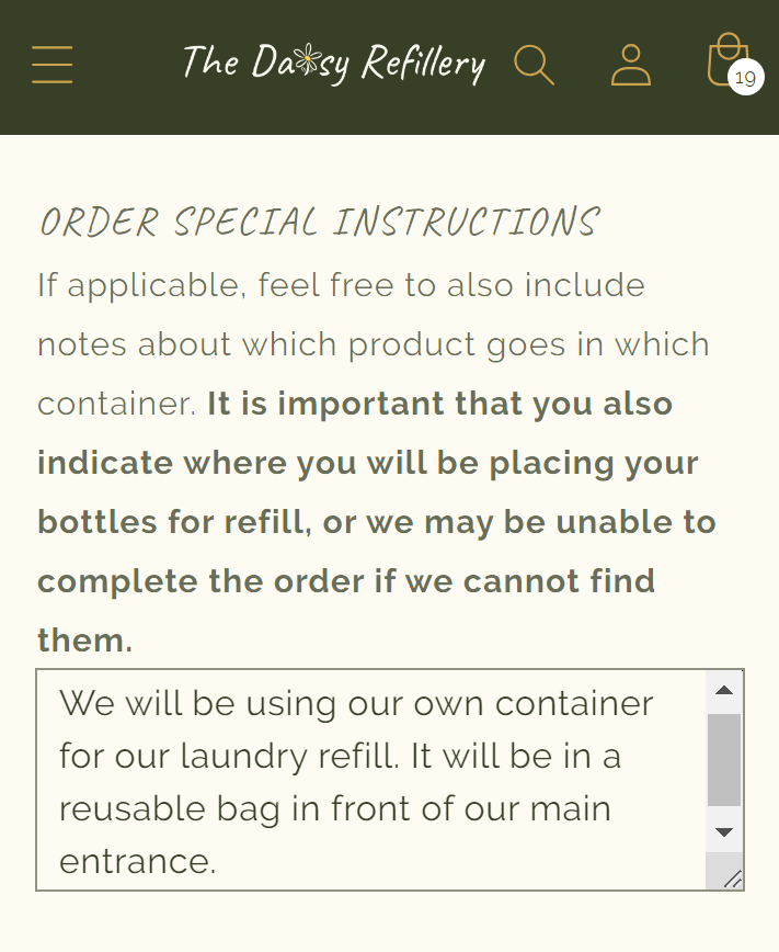 The Daisy Refillery Laundry Products