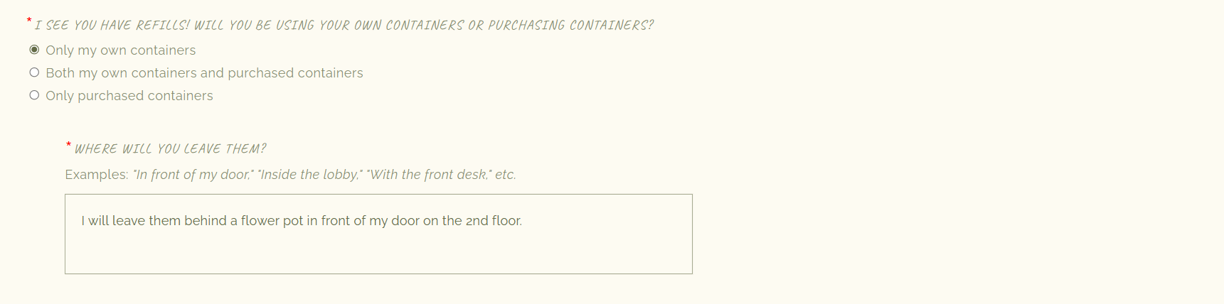 The Daisy Refillery Refill Questions