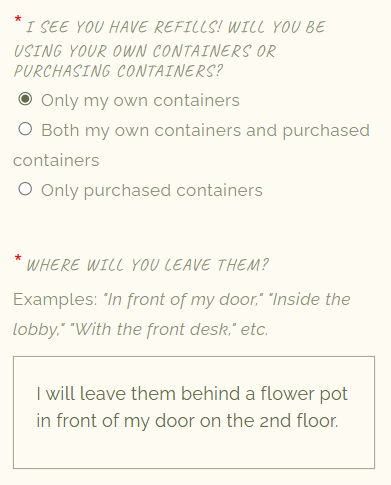 The Daisy Refillery Refill Questions