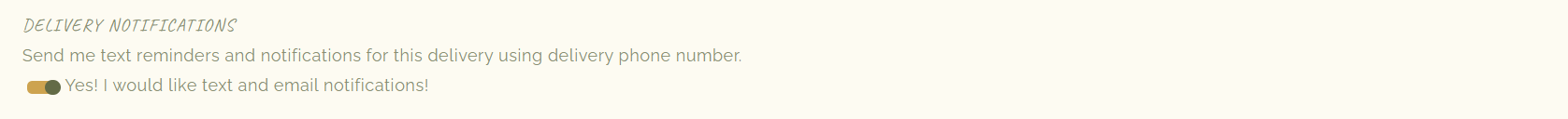 The Daisy Refillery Notification Options