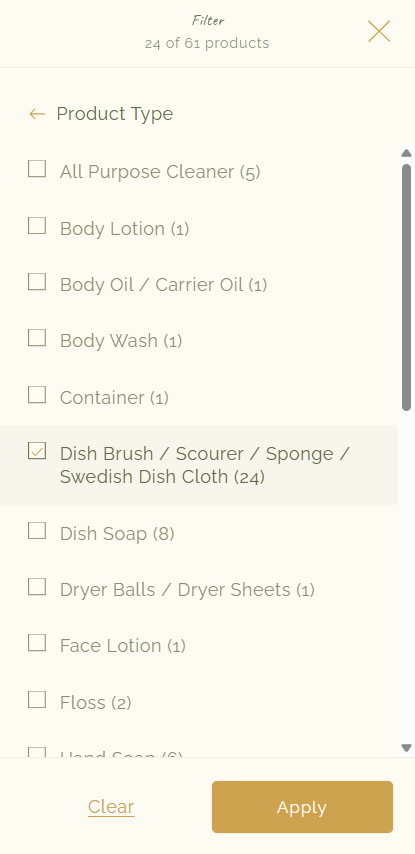 The Daisy Refillery Filter and Sort