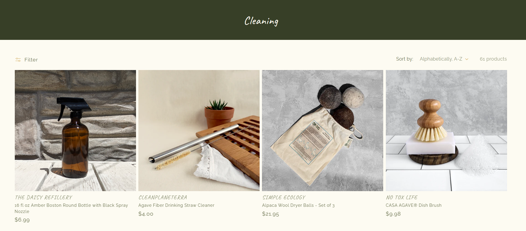 The Daisy Refillery Filtered Products