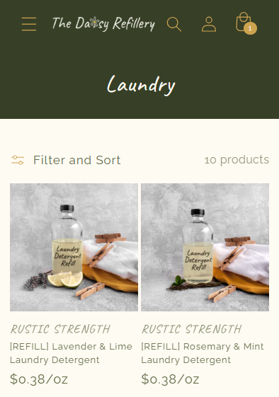 The Daisy Refillery Laundry Products