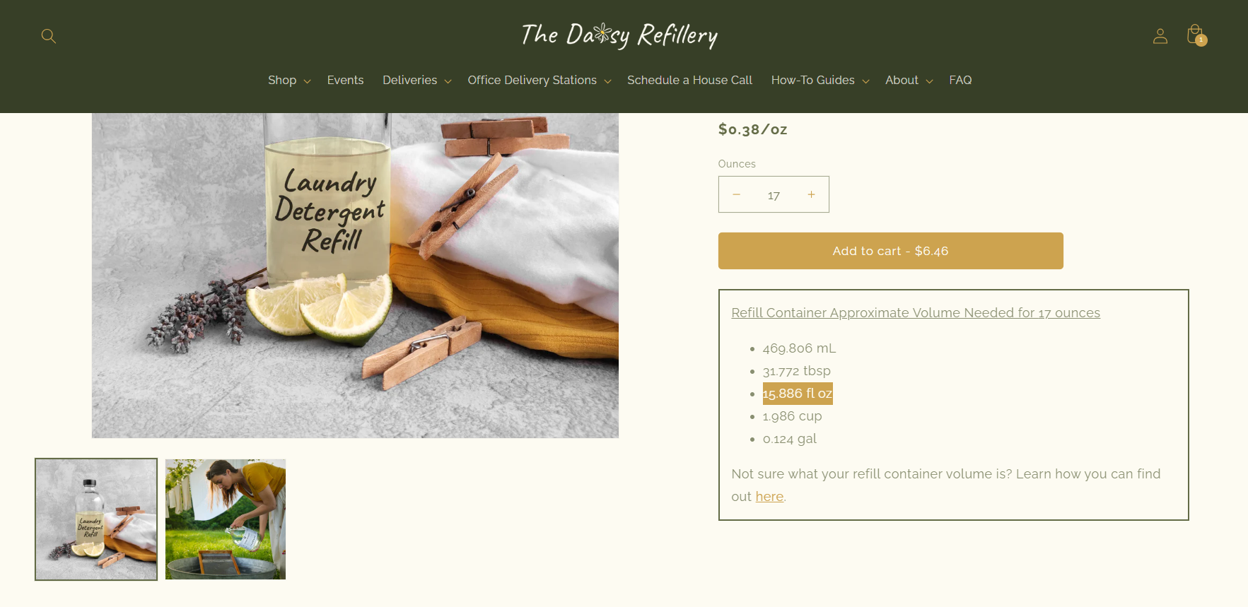 The Daisy Refillery Refill Volume Box