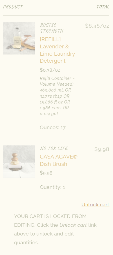 The Daisy Refillery Locked Cart